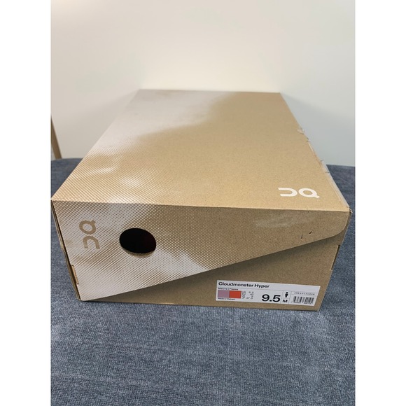 On Cloudmonster Hyper Mens 9.5 Mauve Flame Running Shoes 3ME10131906 NIB - Picture 11 of 12